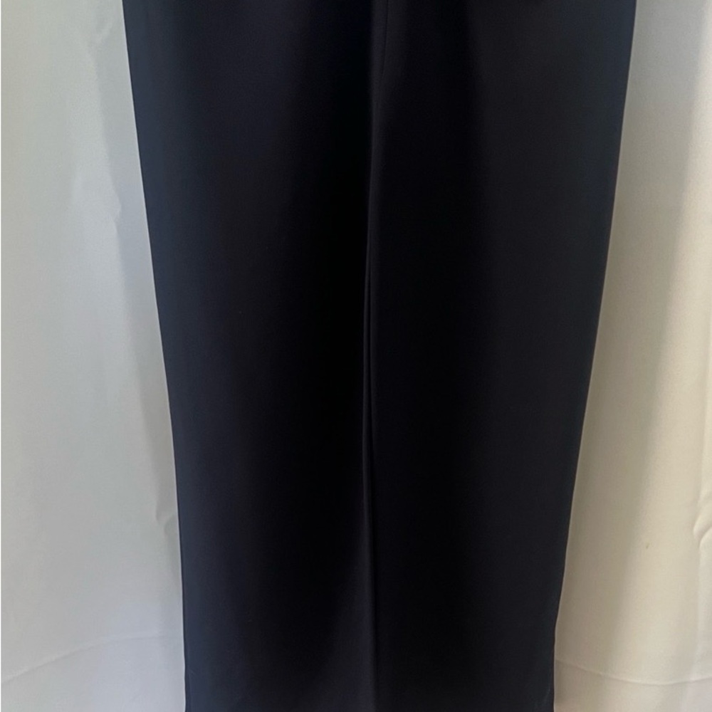 NWT Dillards Xscape Ruffle Navy Off-Shoulder Maxi Dress Gown size 12 - Picture 5 of 11
